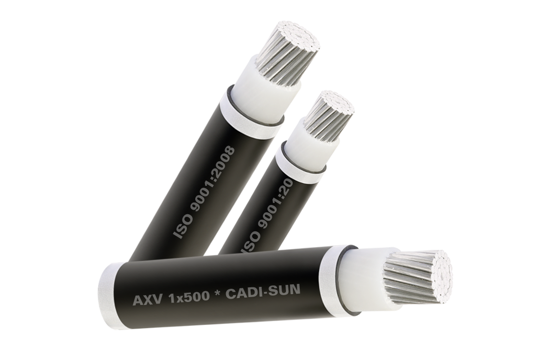 Cáp nhôm đơn bọc cách điện XLPE, vỏ bọc PVC AXV1x