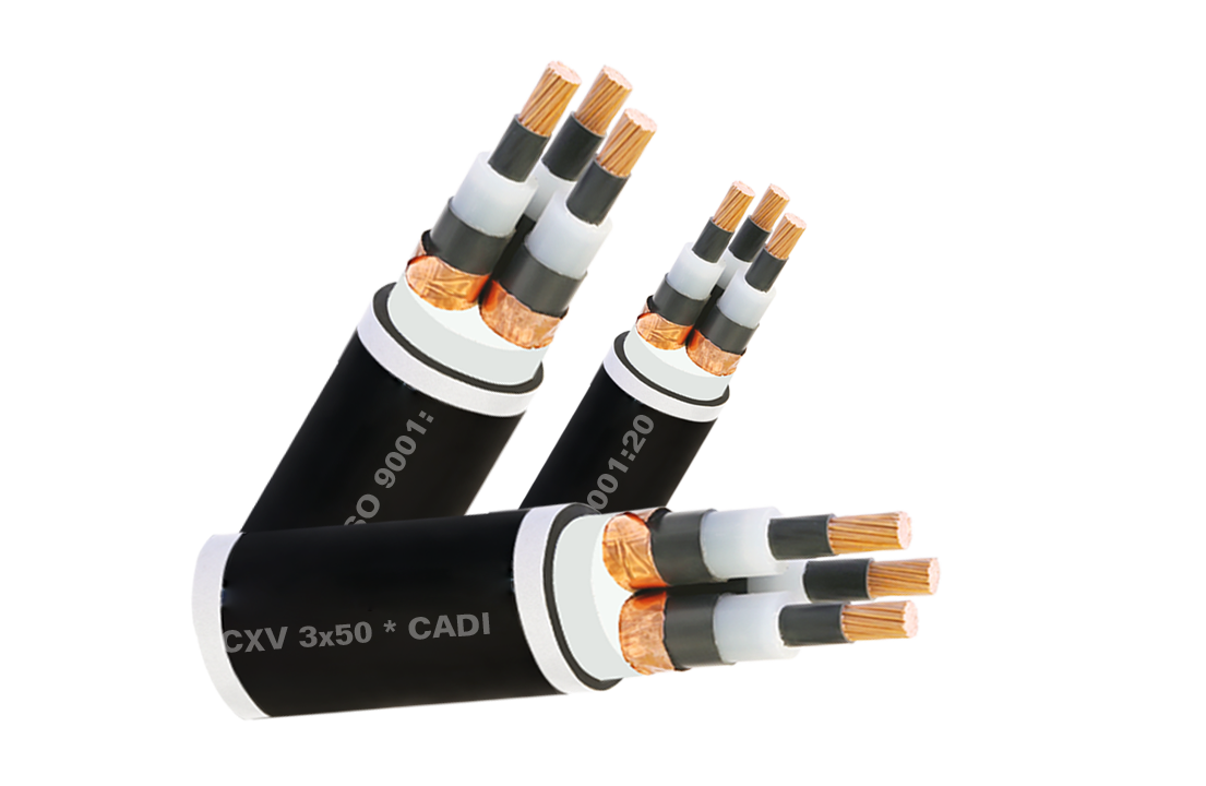 Cap dong 3 ruot boc cach dien XLPE, vo boc PVC CXV 3x