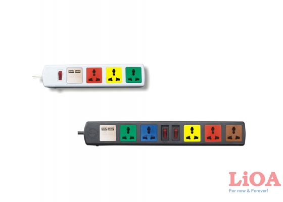 Ổ CẮM KÉO DÀI ĐA NĂNG CÓ CỔNG SẠC USB 5V-1A, 2200